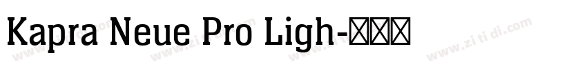 Kapra Neue Pro Ligh字体转换